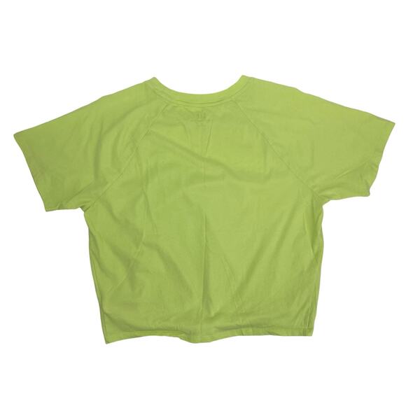 Gap Women's Organically Grown Cotton Active Yellow Tie-Front T-Shirt Sz Medium M - Picture 7 of 8